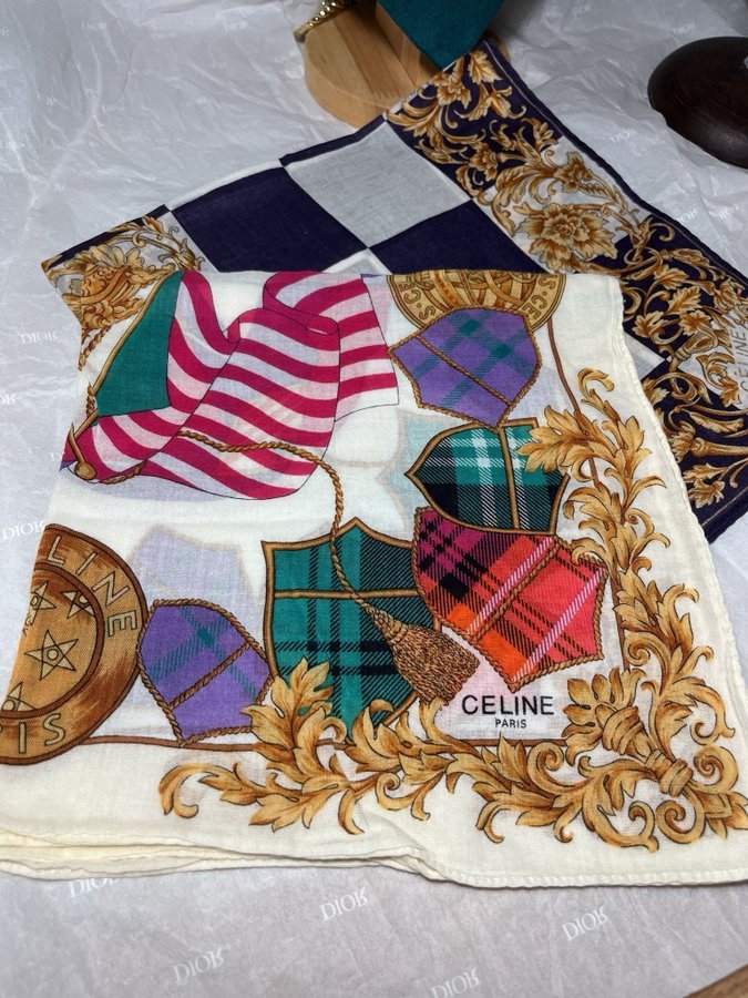 Combo two Celine handkerchief