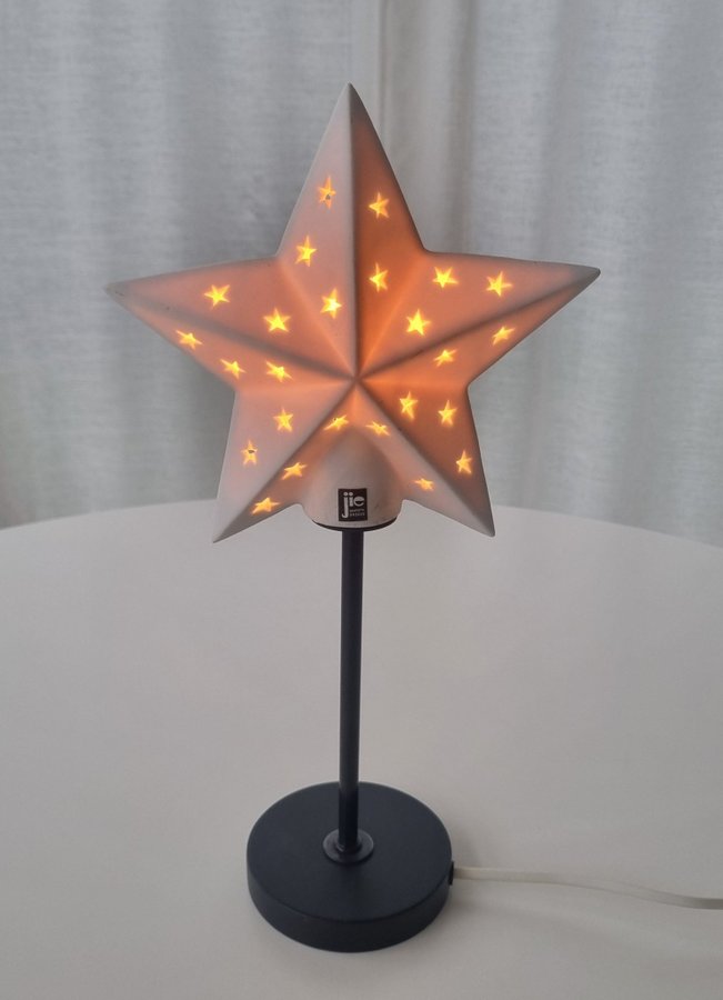 JIE GANTOFTA JULSTJÄRNA STJÄRNA LAMPA KERAMIK RETRO