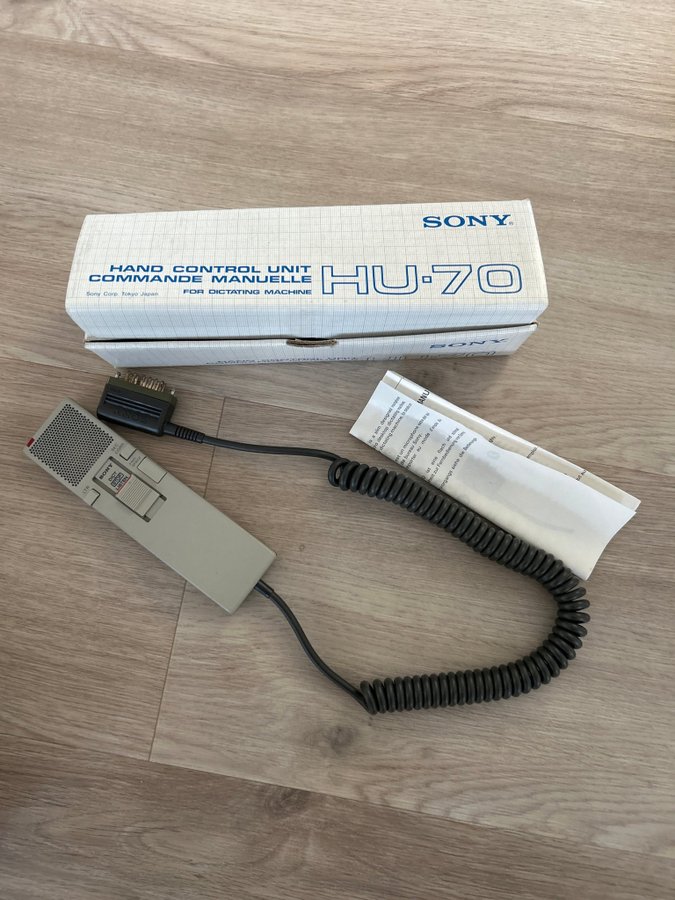 Sony BM-805 Mikrotranskriberare med HU-70 Handkontroll