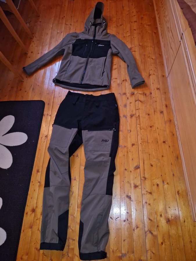 Prepare4hike grön set storlek 38 Jaktställ Fritidsbyxa och Jacka helt ny P4H