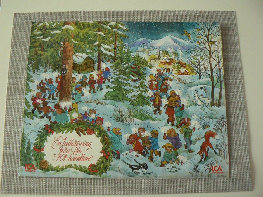 Julkalender ICA 1970-tal