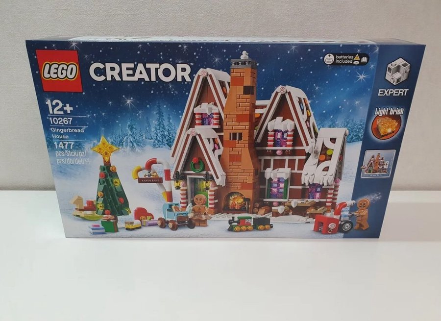 Nytt och Obruten LEGO Creator Expert Pepparkakshus