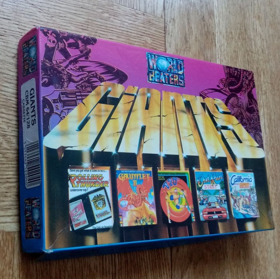 Giants (US Gold - World Beaters) 720°,Out Run,California Games mm - Commodore 64