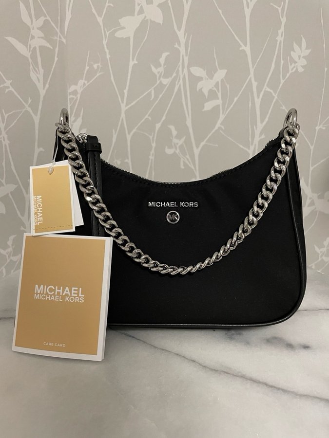 MICHAEL MICHAEL KORS JET CHARM CHAIN POUCHETTE NY