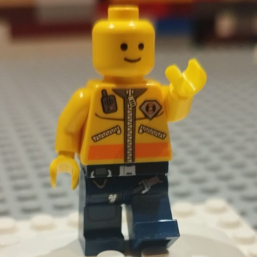 Lego Minifigur - Man med Gul Jacka