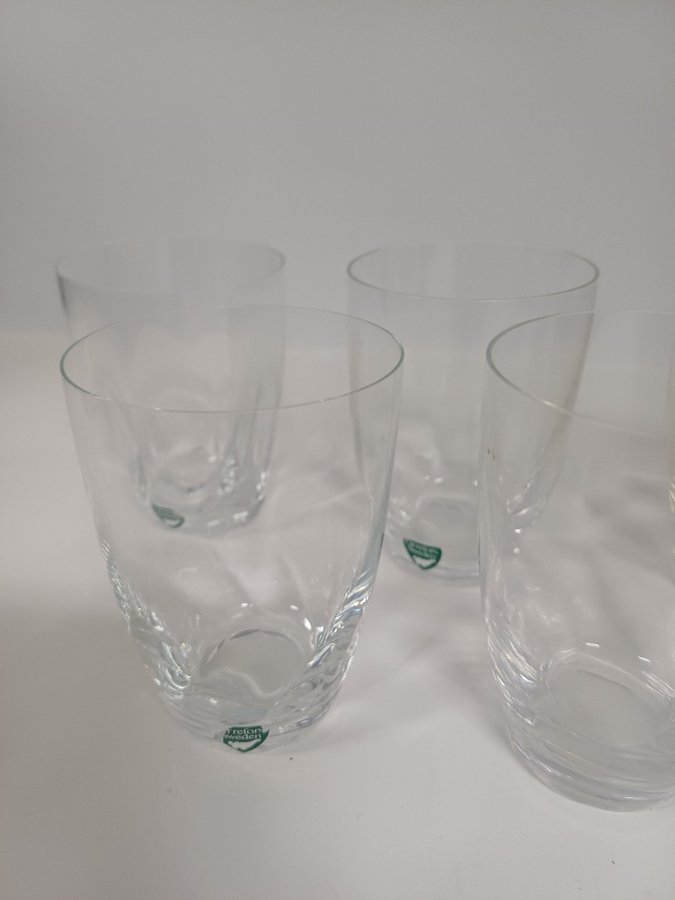 5 st orrefors selterglas märkta orrefors