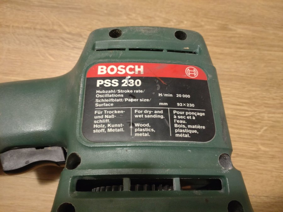 Bosch PSS 230 planslipmaskin