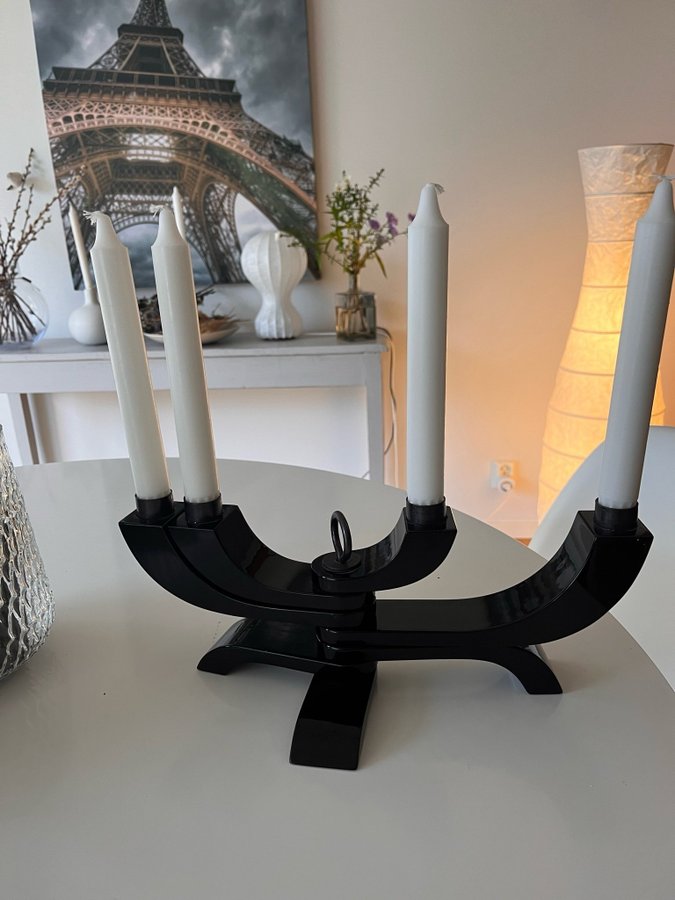 Svart ljusstake från Design House advent