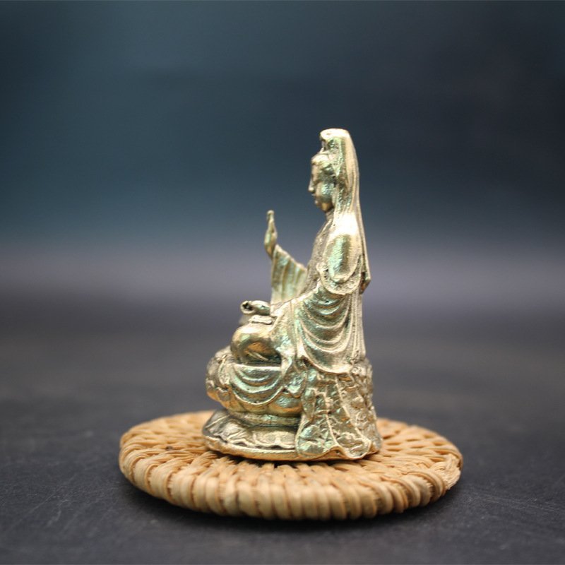 Brass Guan Yin Statue