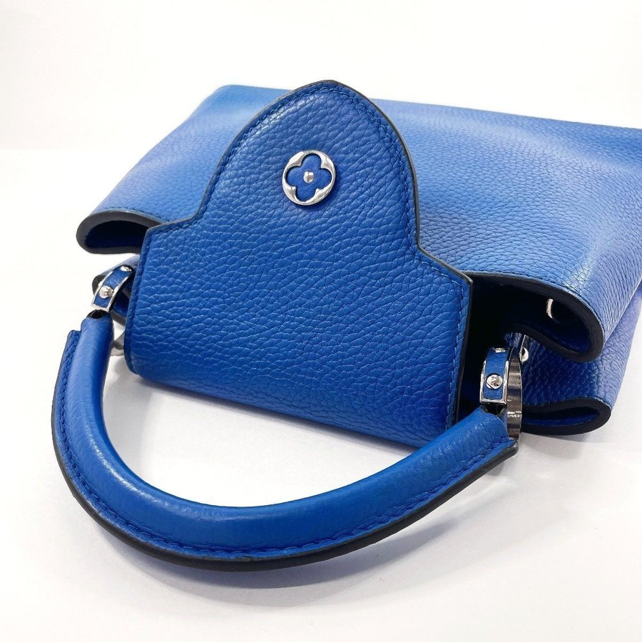 LOUIS VUITTON Handbag M51984 Parnassus Capucines BB Taurillon Blue