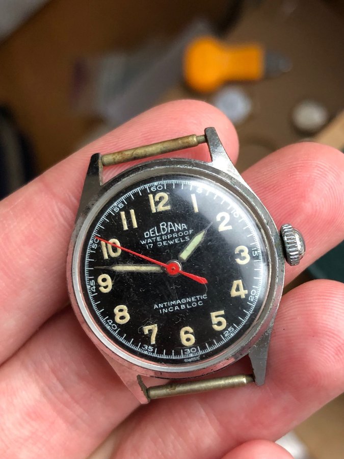 Delbana vintage klocka 29mm