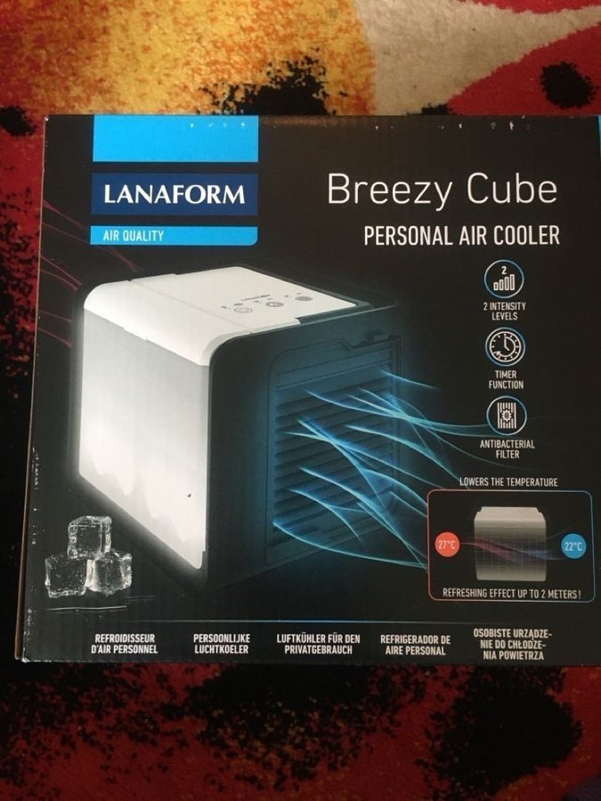 Lanaform Breezy Cube Personlig Luftkylare oanvänd