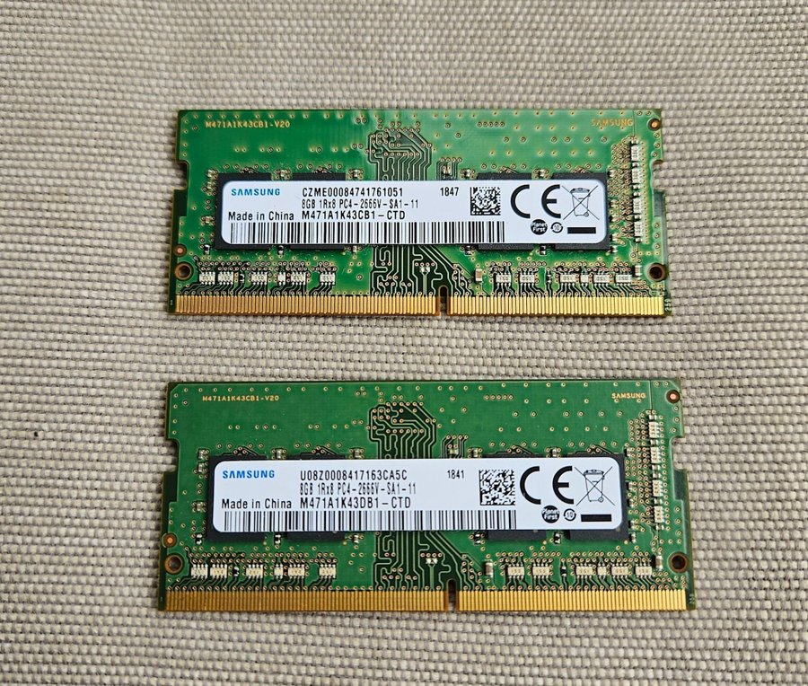 Samsung 16GB Ram (2x8GB) DDR4 2667MHZ