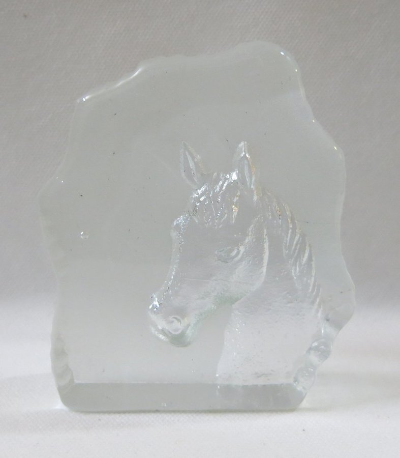 Glasblock Glas Häst Bergdala