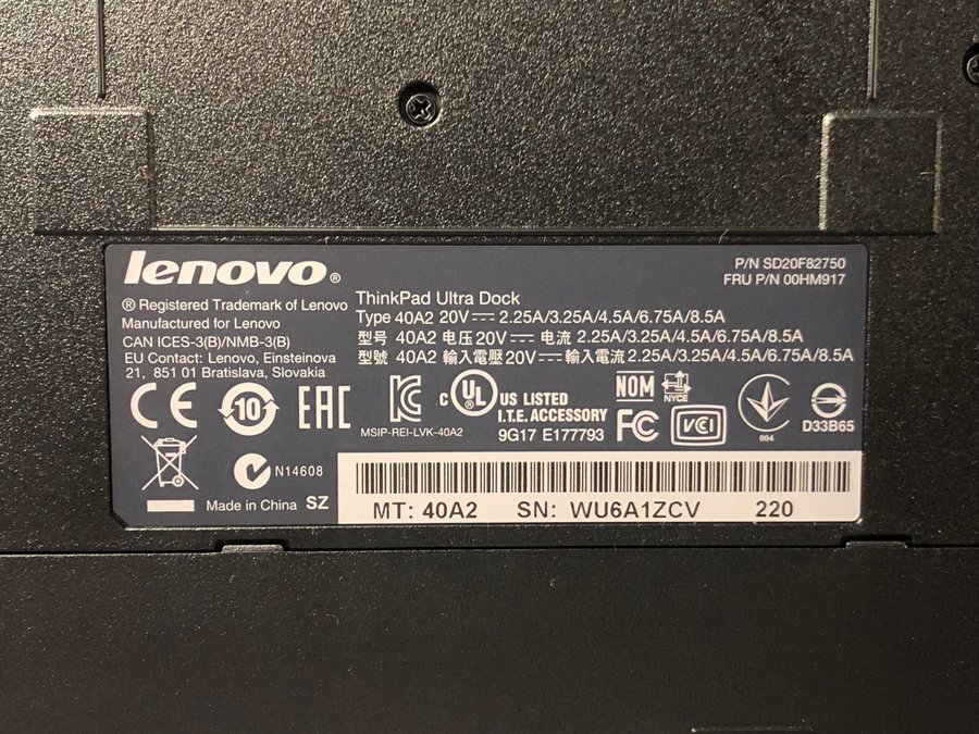 Lenovo Thinkpad Ultra Dock