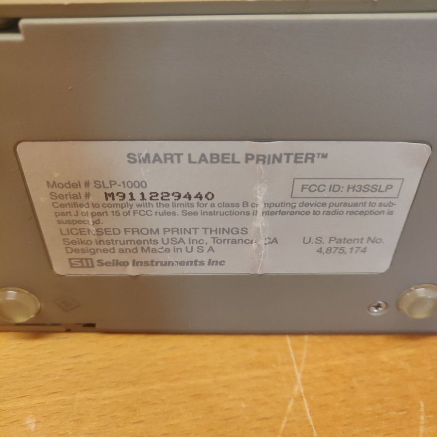 Seiko Instruments Smart Label Printer SLP-1000