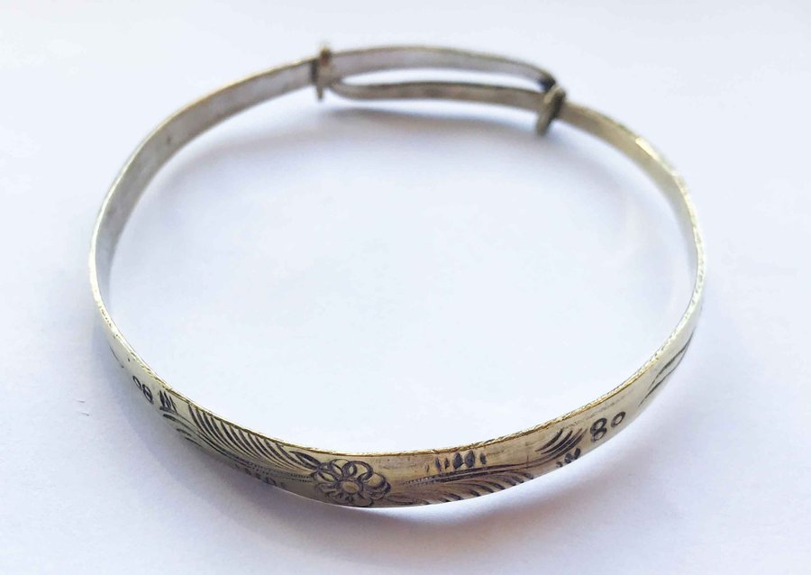 Vintage sterling silver armband hallmark 925