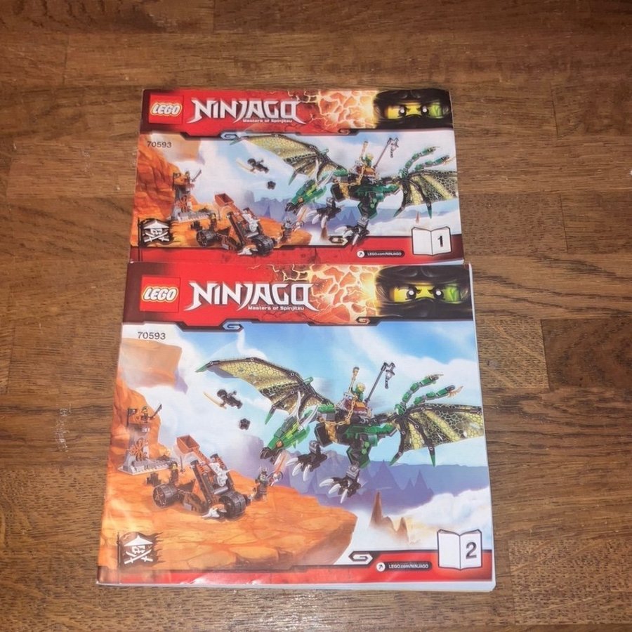 LEGO Ninjago 70593 - endast Byggmanualer