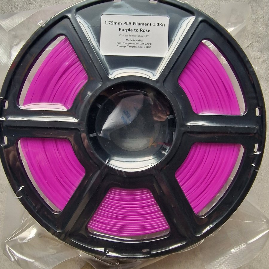 PLA Filament 1.0Kg Purple to Rose