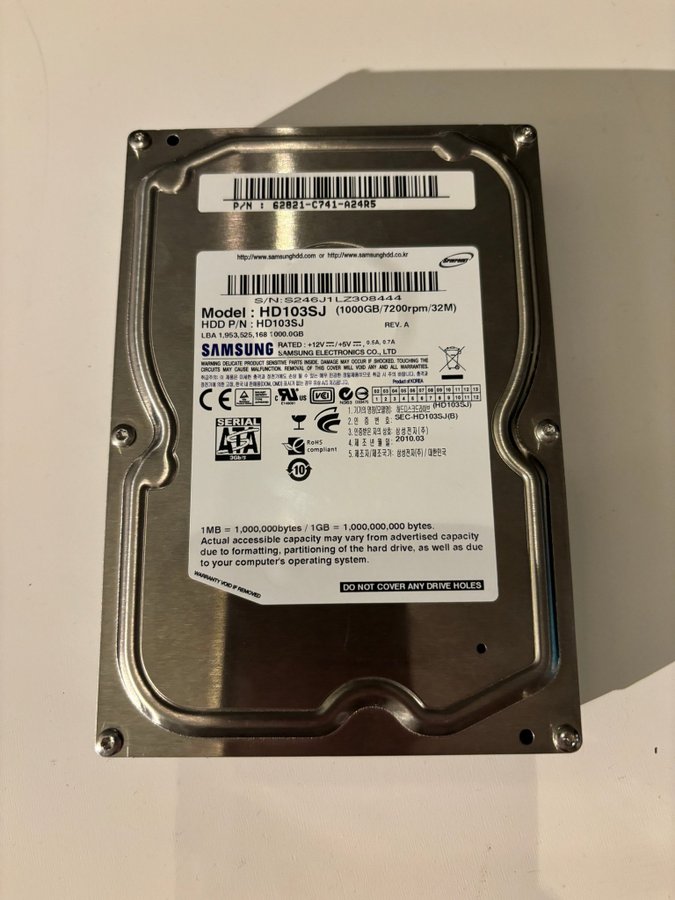 1 TB HDD 7200 RPM - Samsung