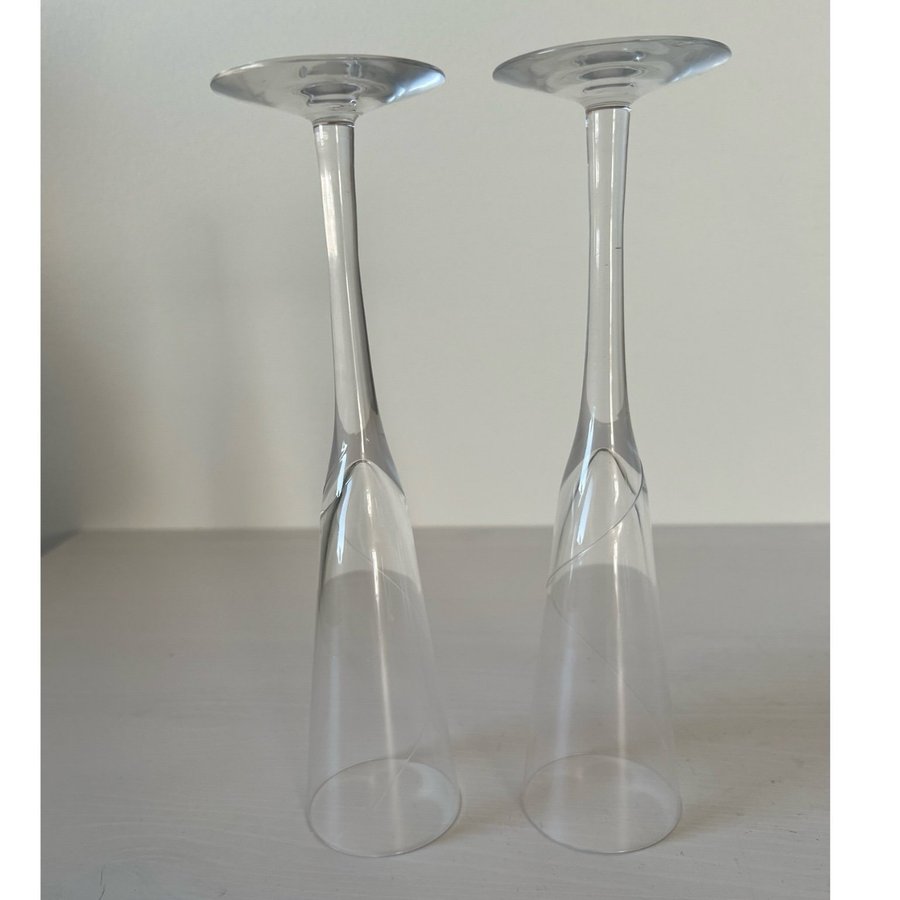 2 st Kosta Boda Line Champagne glas Anna Ehrner