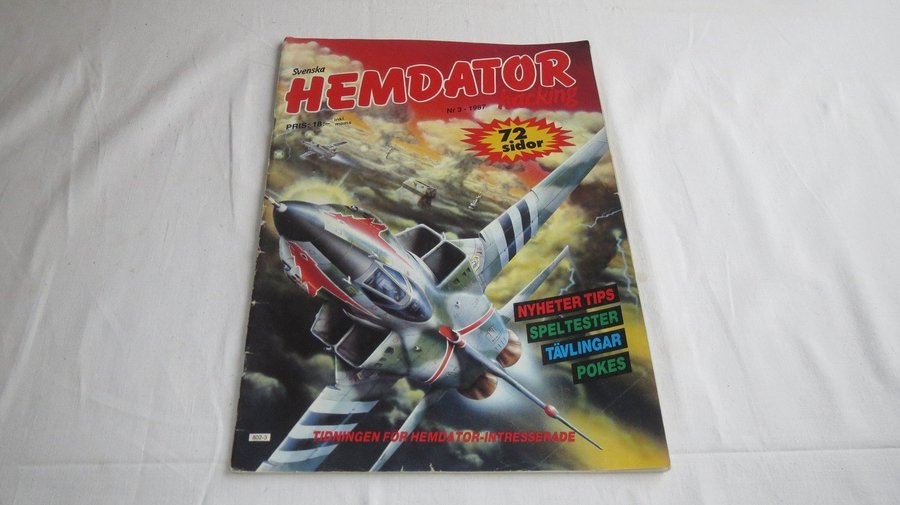 TIDNING / Svenska HEMDATOR Hacking NR 3 - 1987 - Commodore 64, Amiga, Atari mm