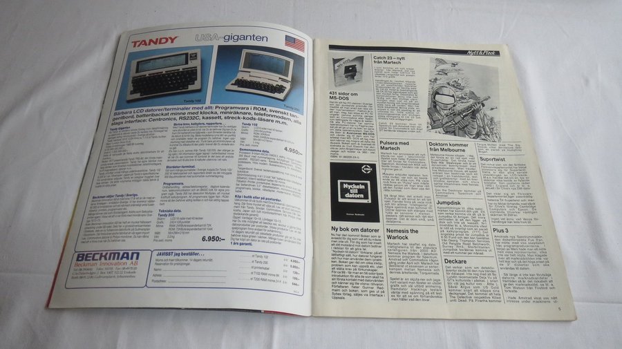 TIDNING / Svenska HEMDATOR Hacking NR 3 - 1987 - Commodore 64, Amiga, Atari mm