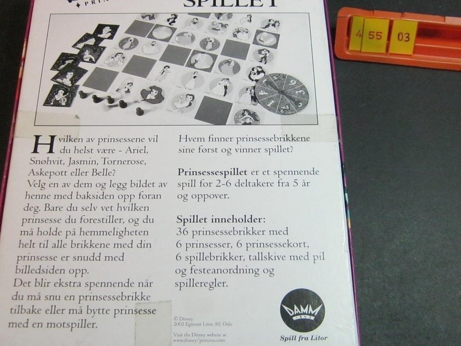 Prinsesse-spillet, Norsk, Damm 2002, Komplett