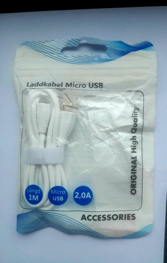 Laddkabel Micro USB 1m