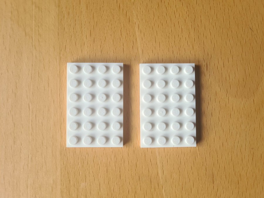 LEGO Plate / Platta | 4x6 | 3032 / 303201 | Vit / White