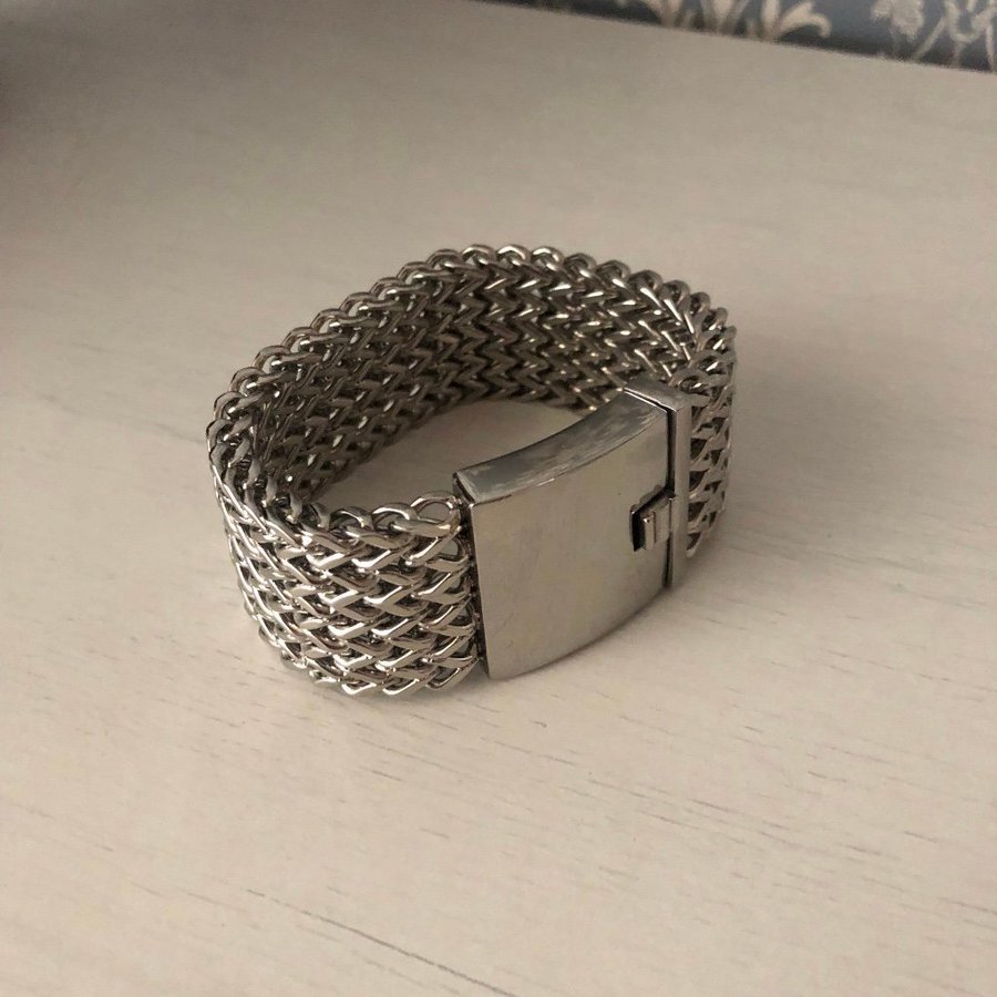 367. Maffigt armband stål stainless steel NYTT