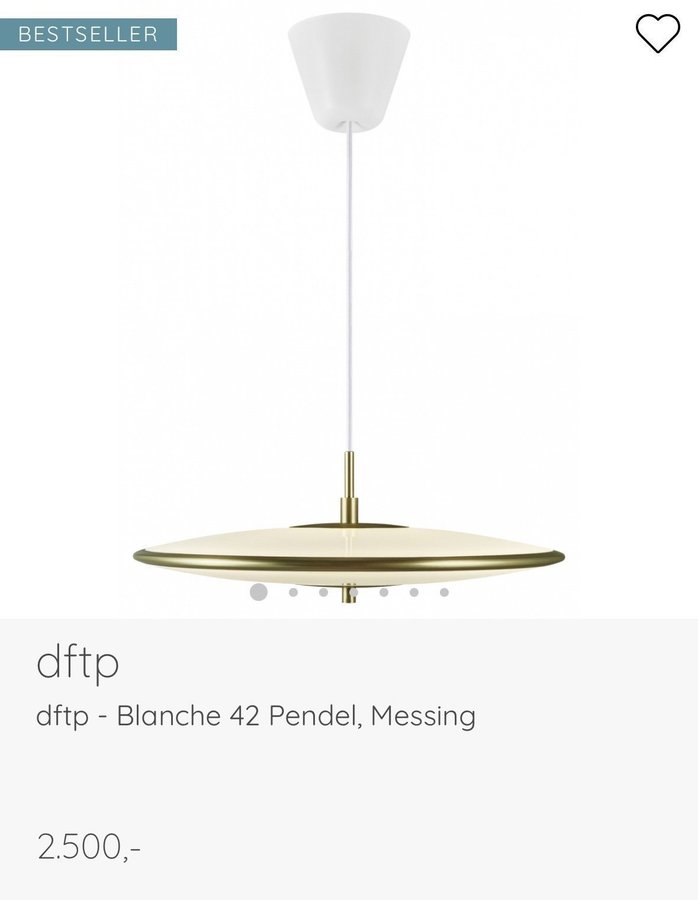 dftp | Nordlux | Blanch 42 Pendel | Messing | Ubrugt