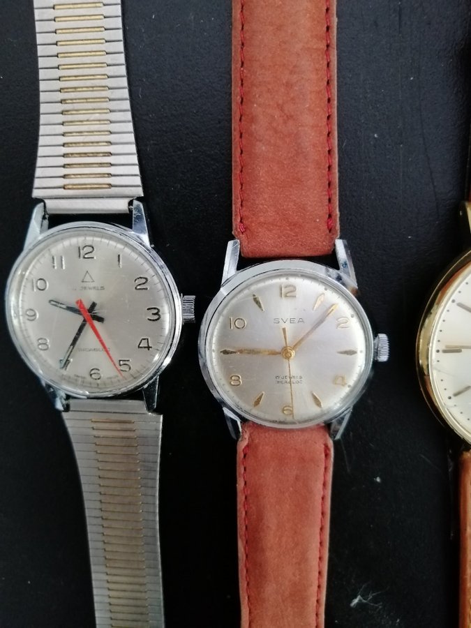 Parti 7 st herr klockor ingår swatch.casio,svea,timex.mm