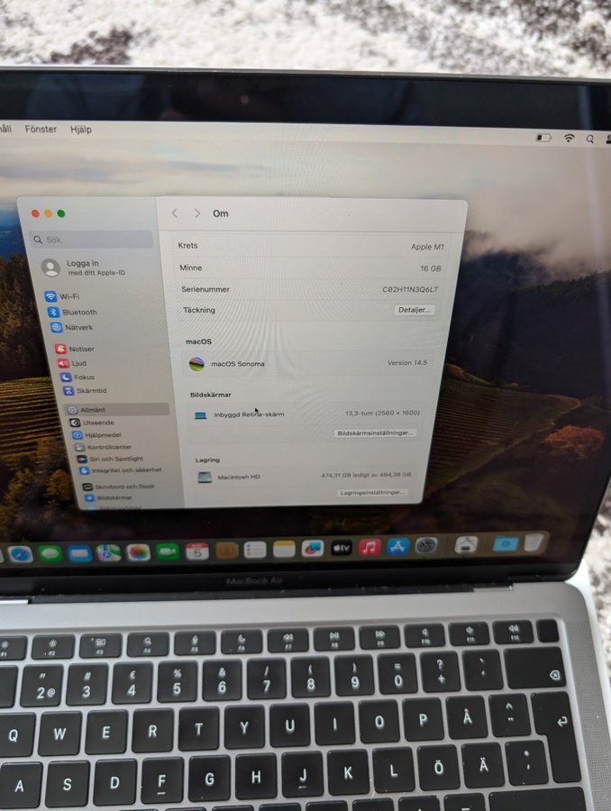 MacBook Air M1 16/512