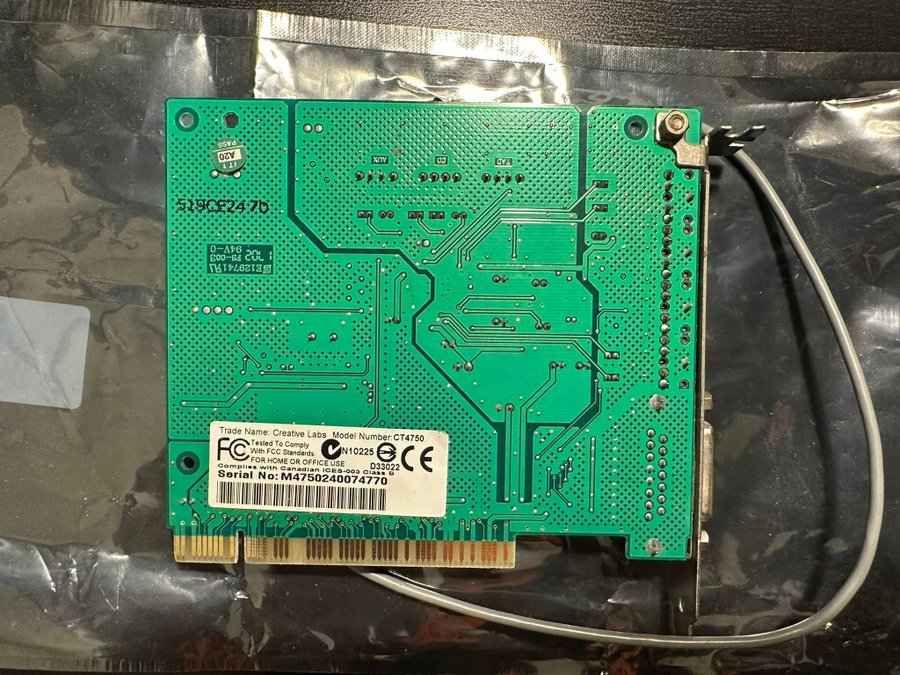 Ljudkort PCI Creative Labs CT4750