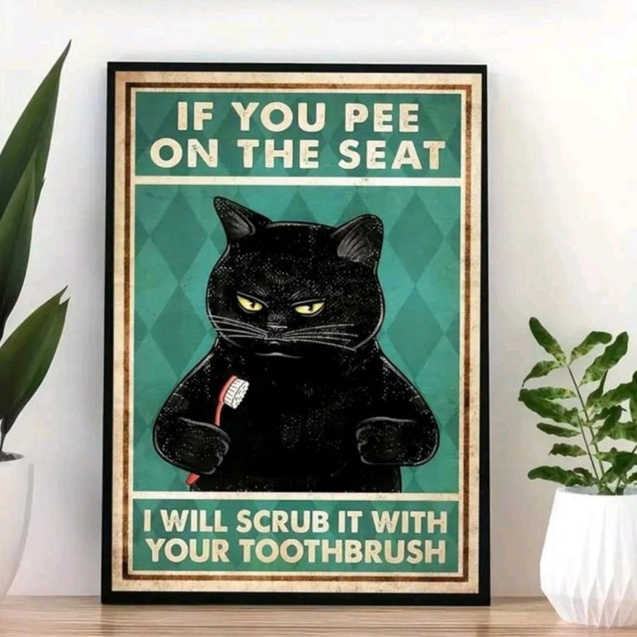 Poster med kattmotiv