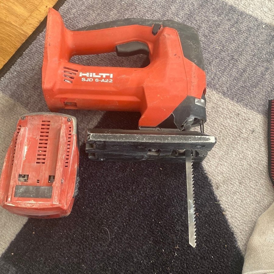 Hilti sticksåg SJD 6-A22 inklusive batteri 3.0 AMP