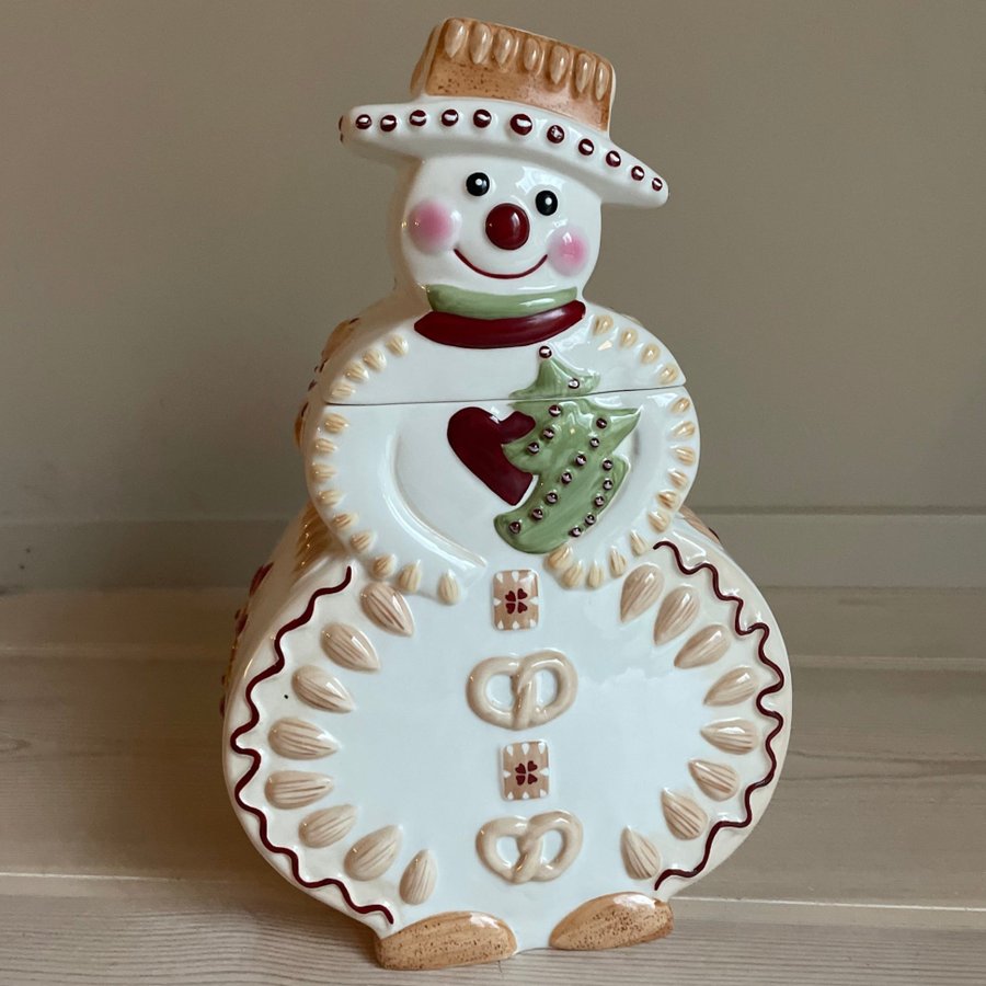 Villeroy  Boch porslin Cookieburk, kakburk, snögubbe