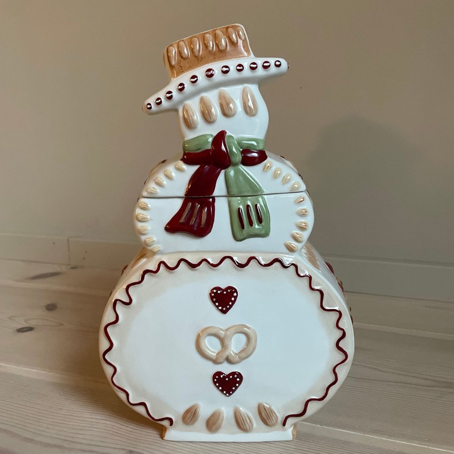 Villeroy  Boch porslin Cookieburk, kakburk, snögubbe