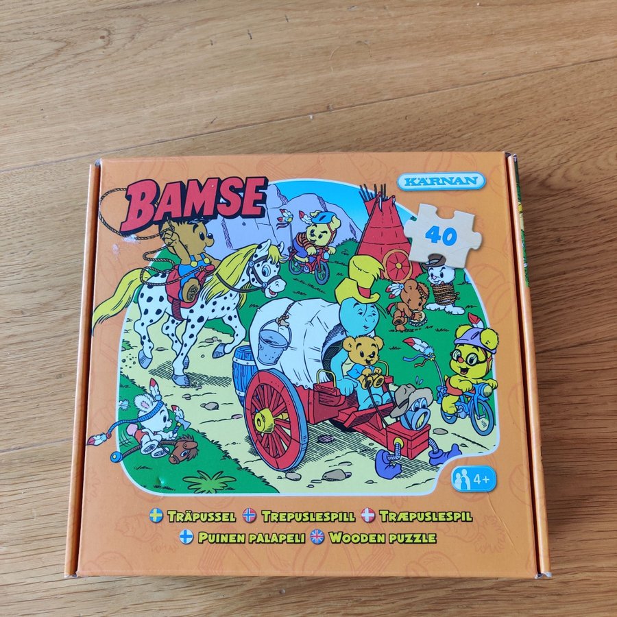 Bamse träpussel 40 bitar