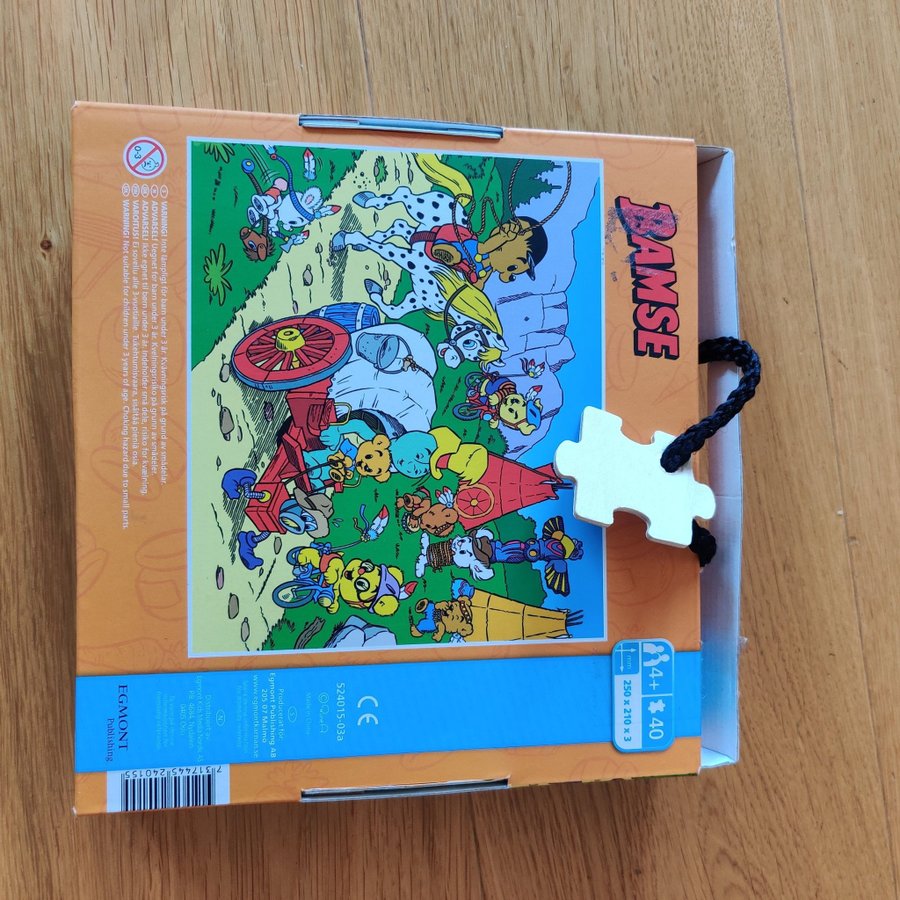 Bamse träpussel 40 bitar