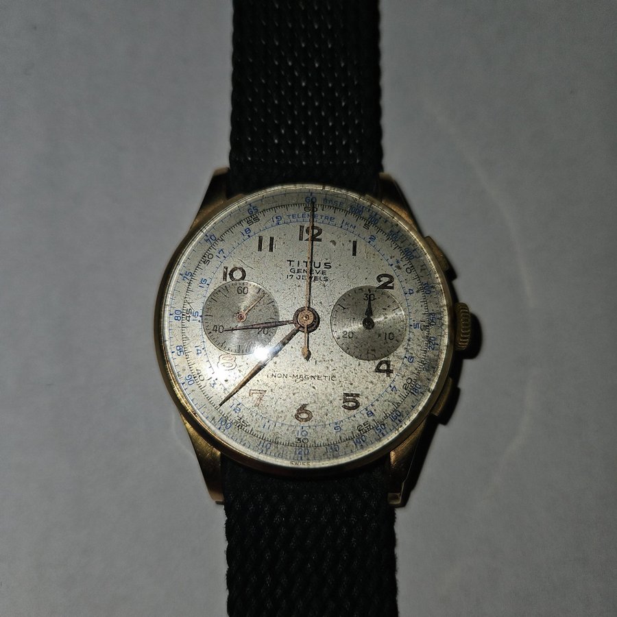 Vintage Titus Chronographe 18 k