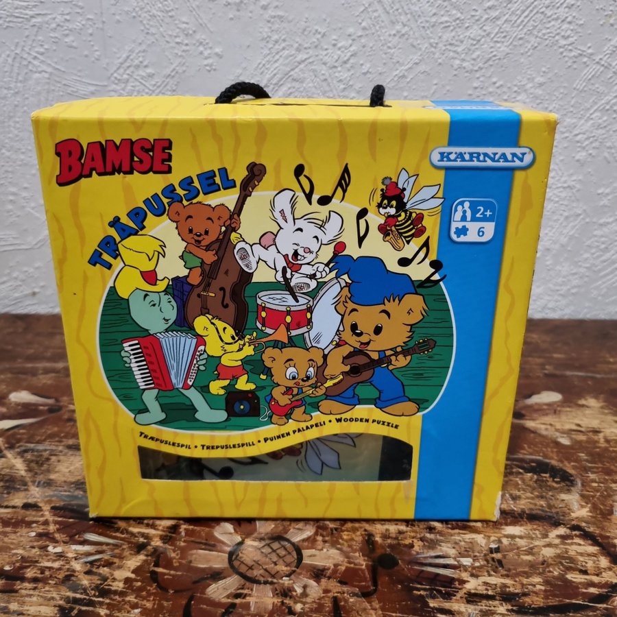 Bamse Träpussel från Kärnan 6 bitar