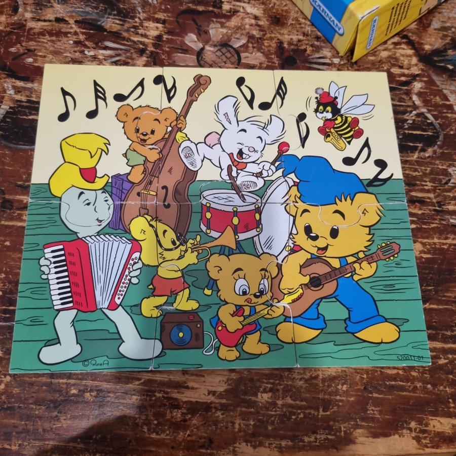 Bamse Träpussel från Kärnan 6 bitar