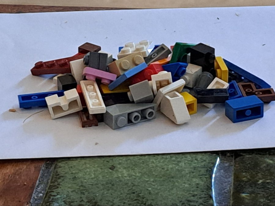 Lego-bitar blandade färger och storlekar 50 st