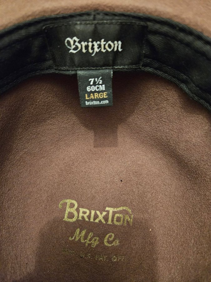 Brixton Tiller hat, storlek 7 1/2 60CM LARGE