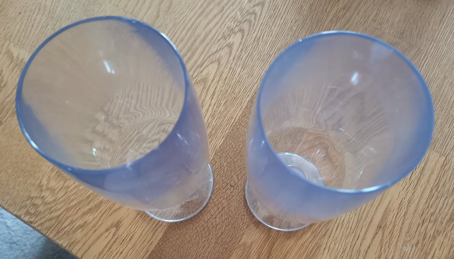 Glas, ölglas i plast, bra skick