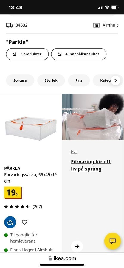 IKEA Pärkla 7x förvarings boxar plast