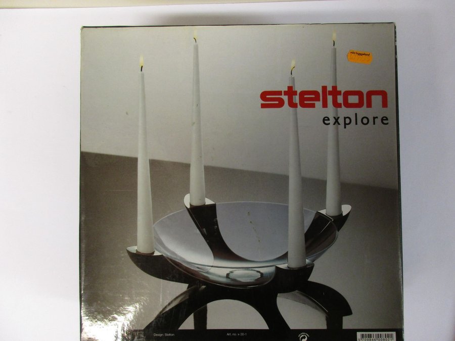 Stelton adventsljusstake, svarteloxerad