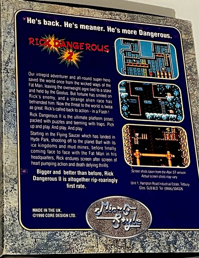 Rick Dangerous 2 - Commodore 64 (komplett).